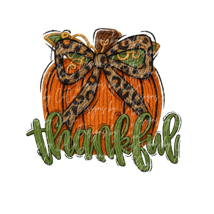 Faux Yarn Thankful Pumpkin