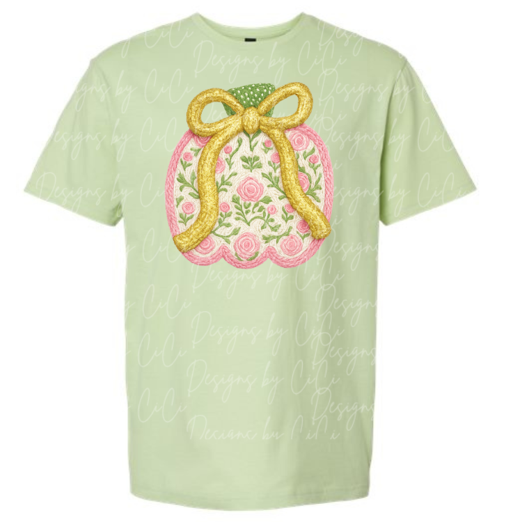 Pink& Green Chic Pumpkin