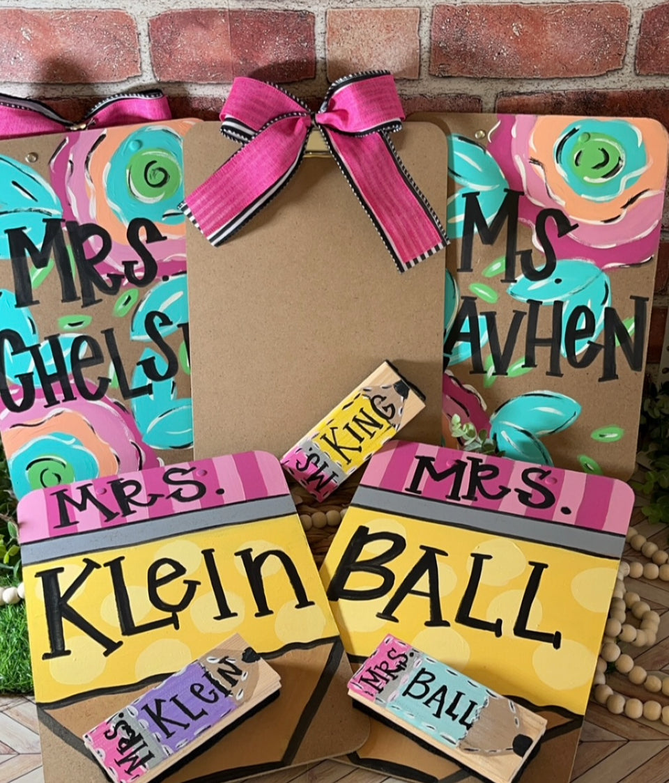 Hand Painted Clipboards
