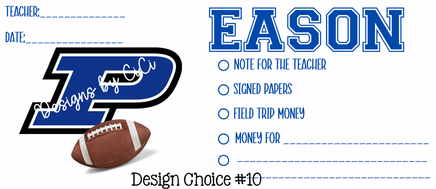 Personalized Back to School Envelopes