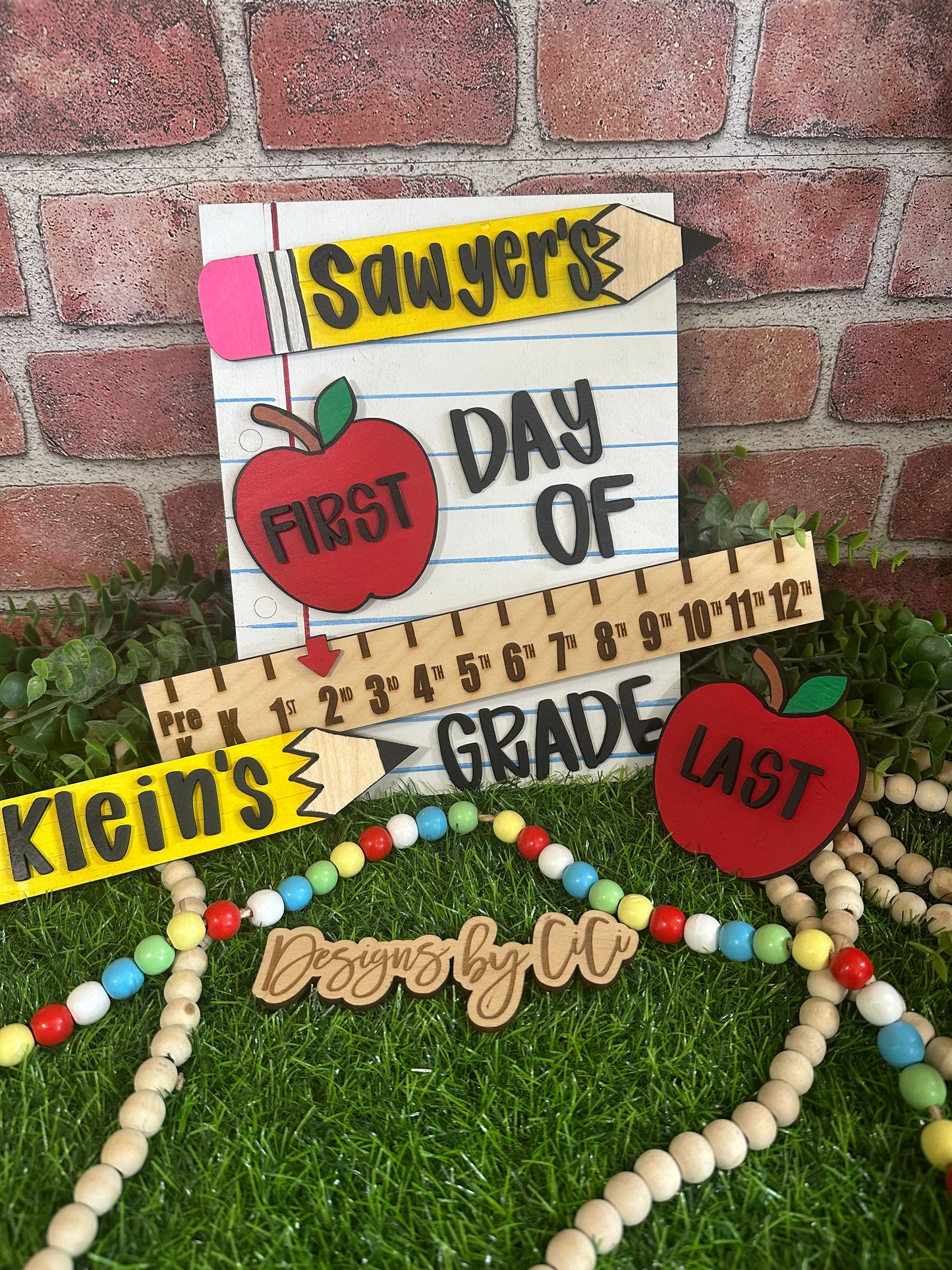 Pencil First/Last Day of School Board