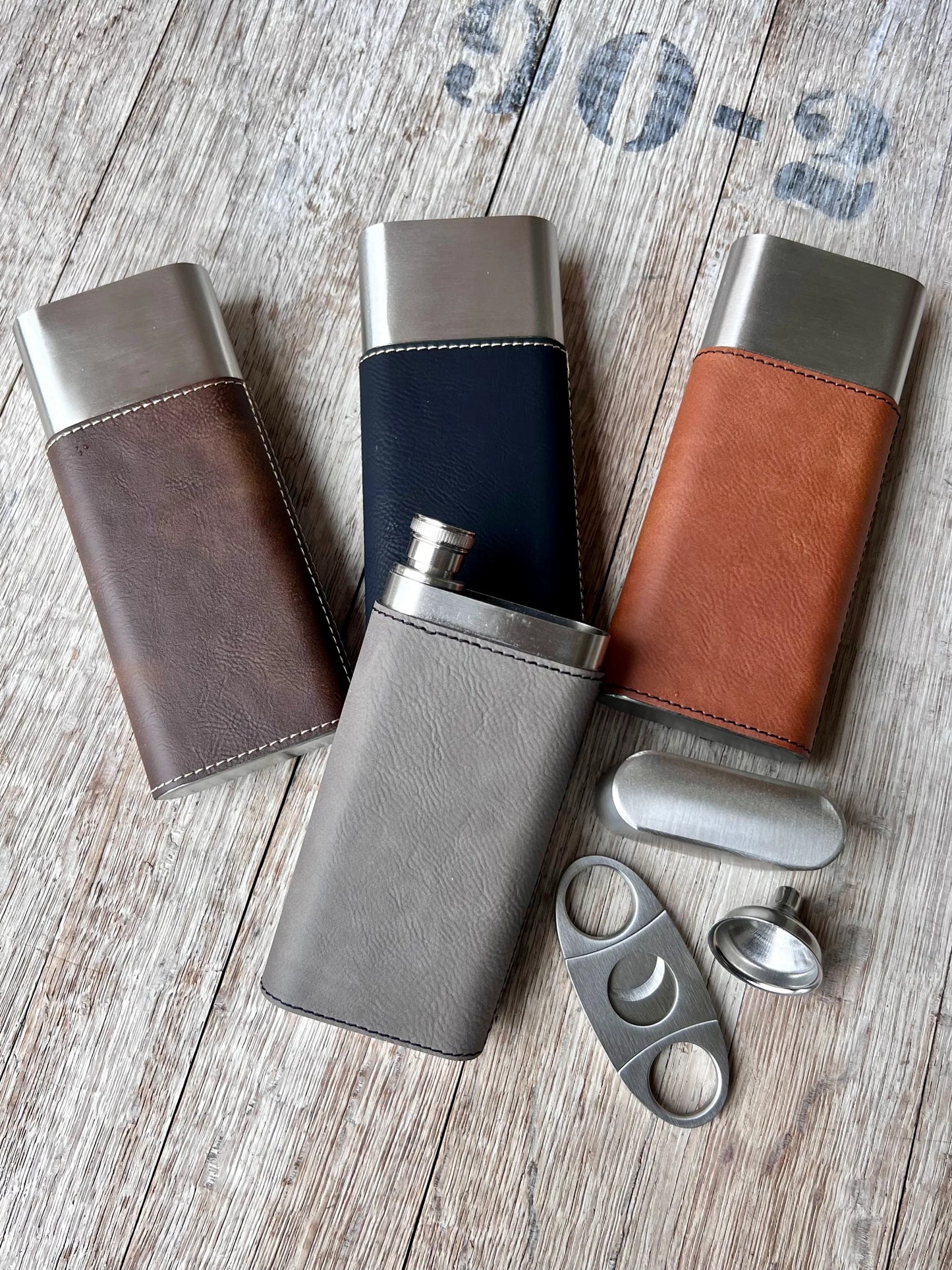 Cigar Case with Flask