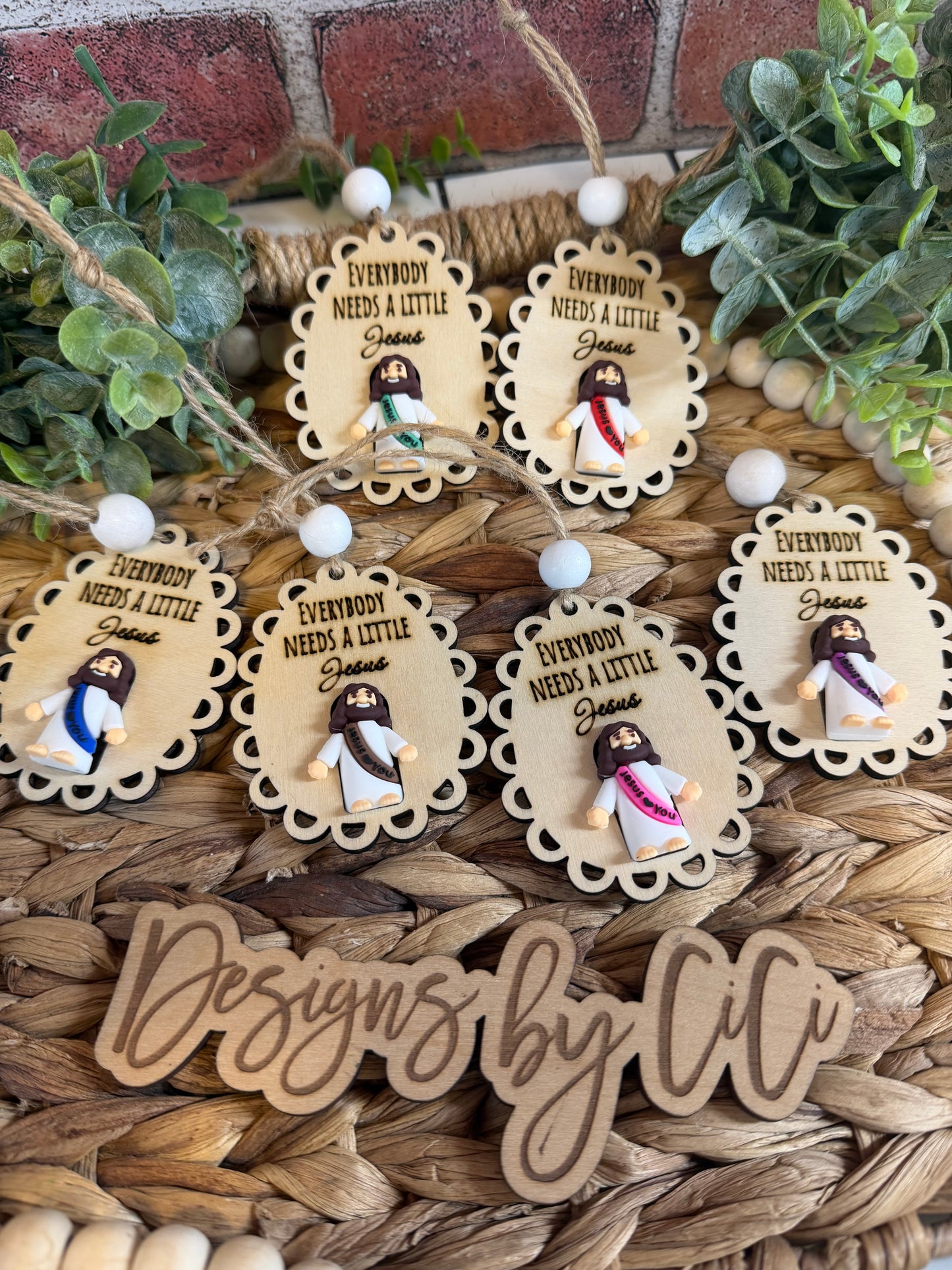 Everyone Needs a Little Jesus charm