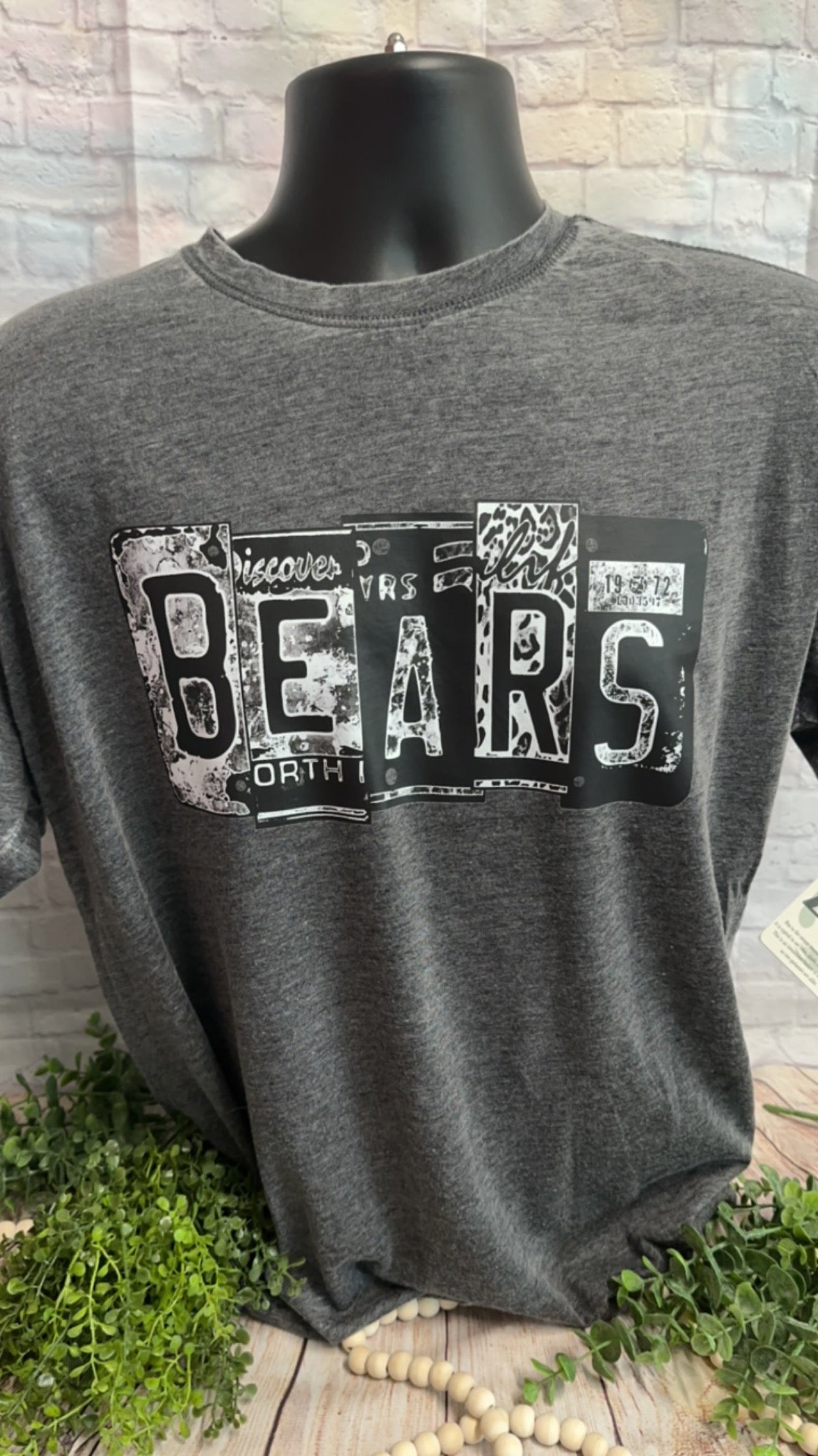 Zen Super Soft Bears License Plate Shirt
