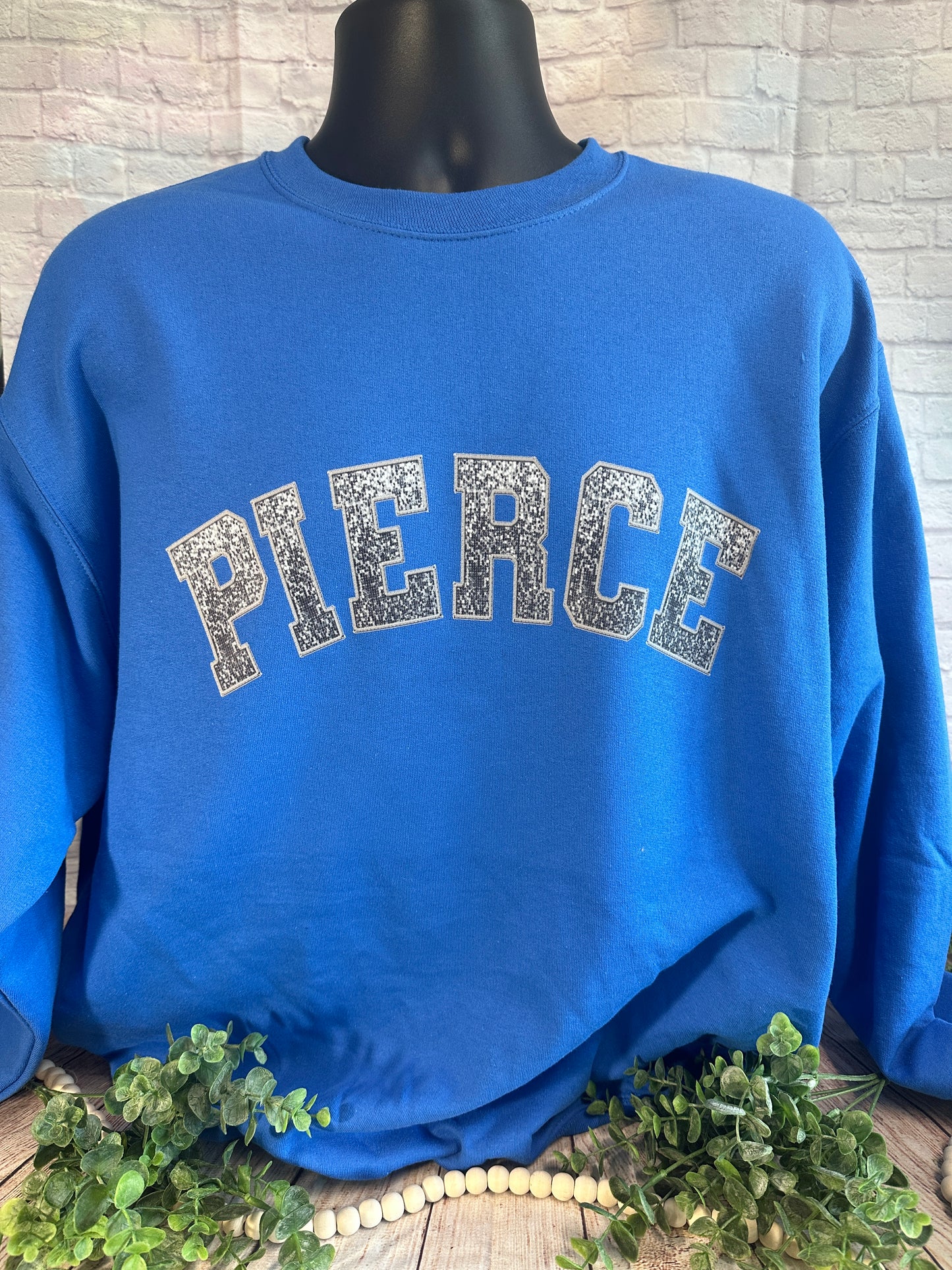 Faux Glitter Sweatshirt