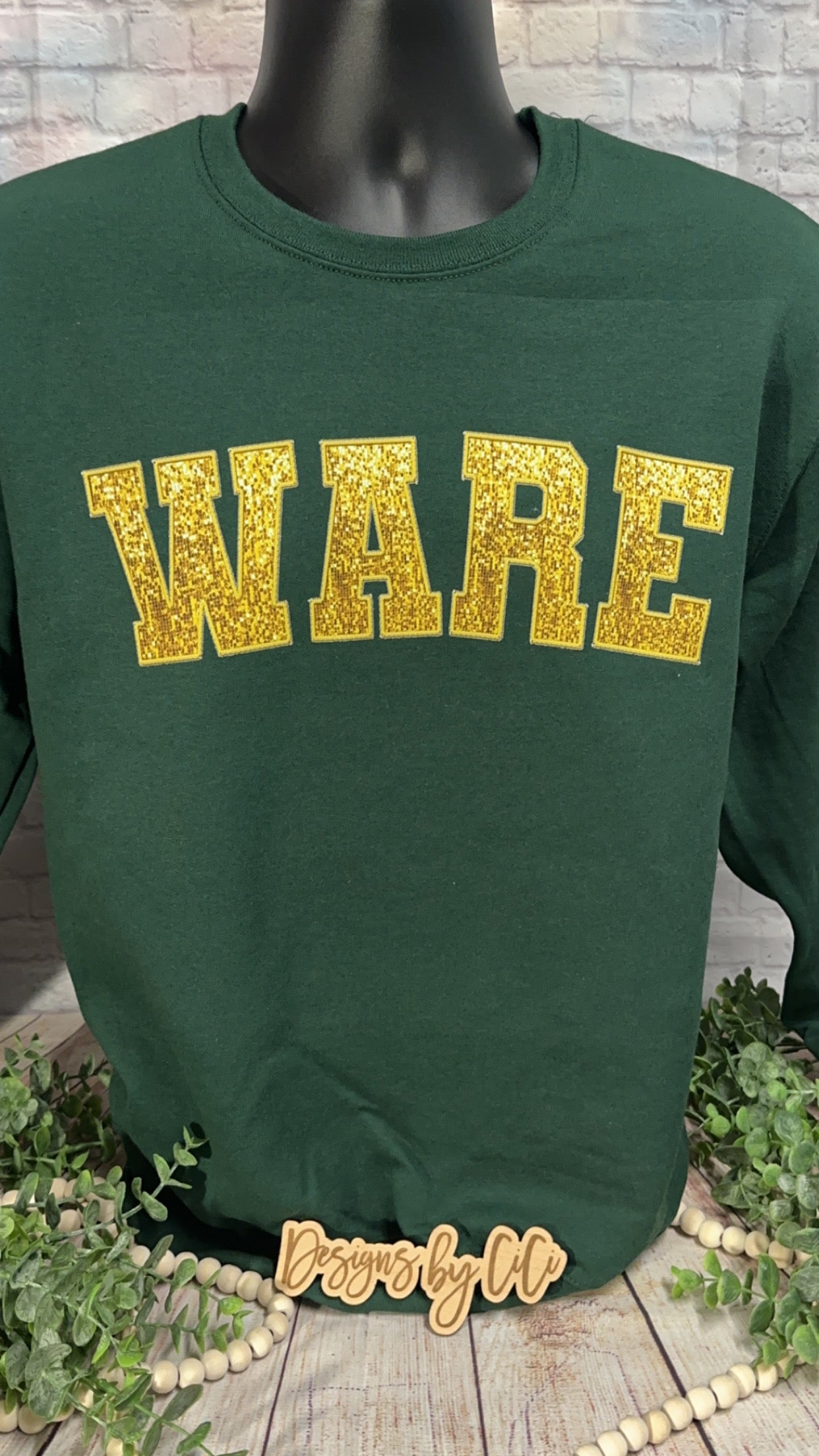 Faux Glitter Sweatshirt