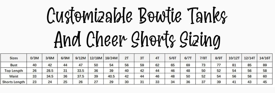 PREORDER - 🎀Our Customizable Bow tie Cheer Short Sets! 🎀