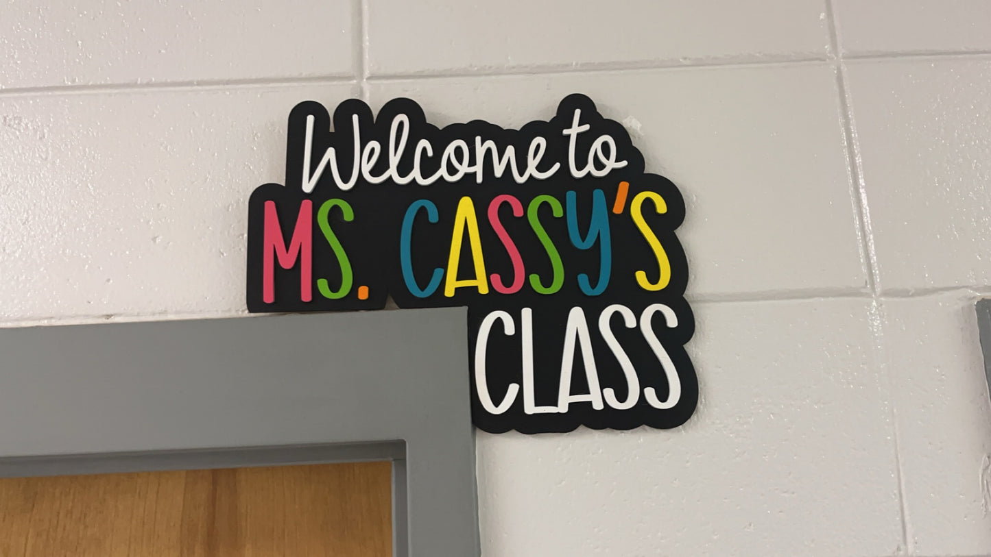 Corner Door Sign