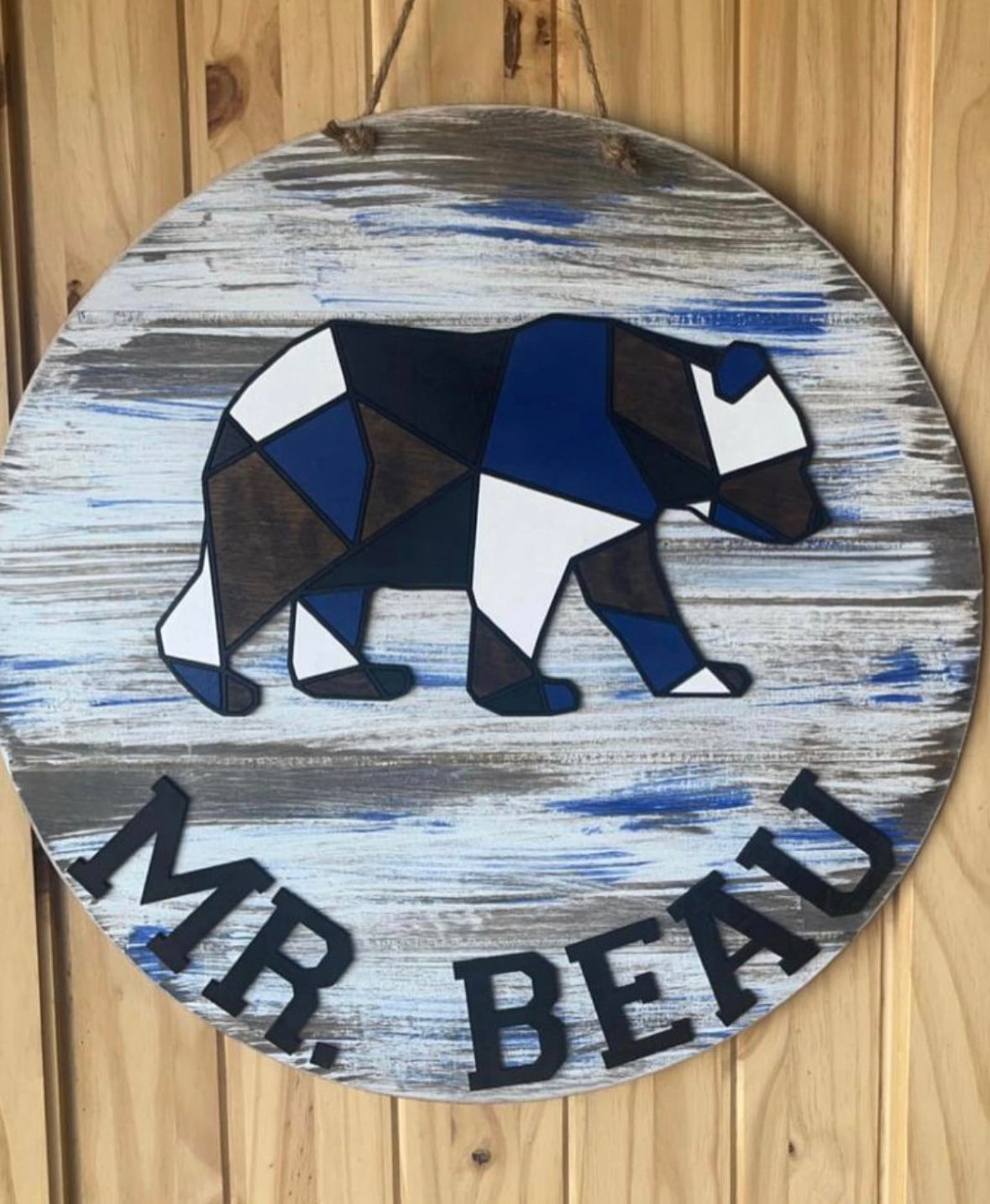 Geometric Bear Door Hanger
