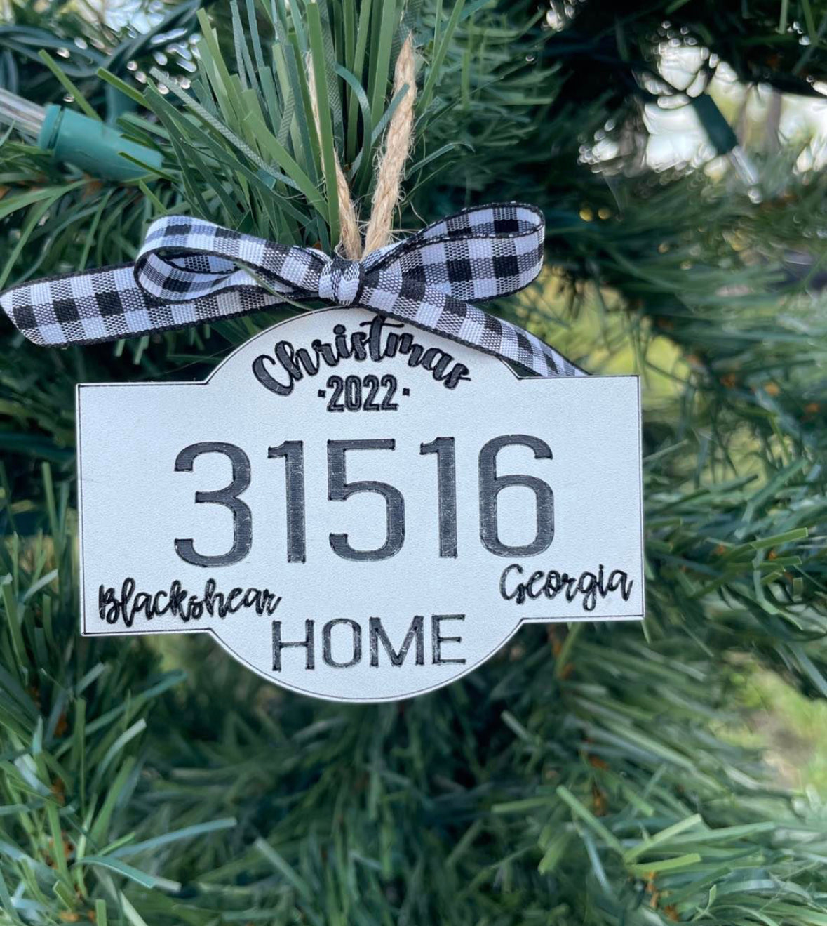 Zip Code Ornament