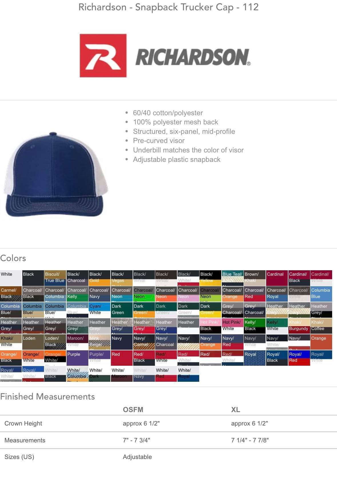 Custom Richardson Hats