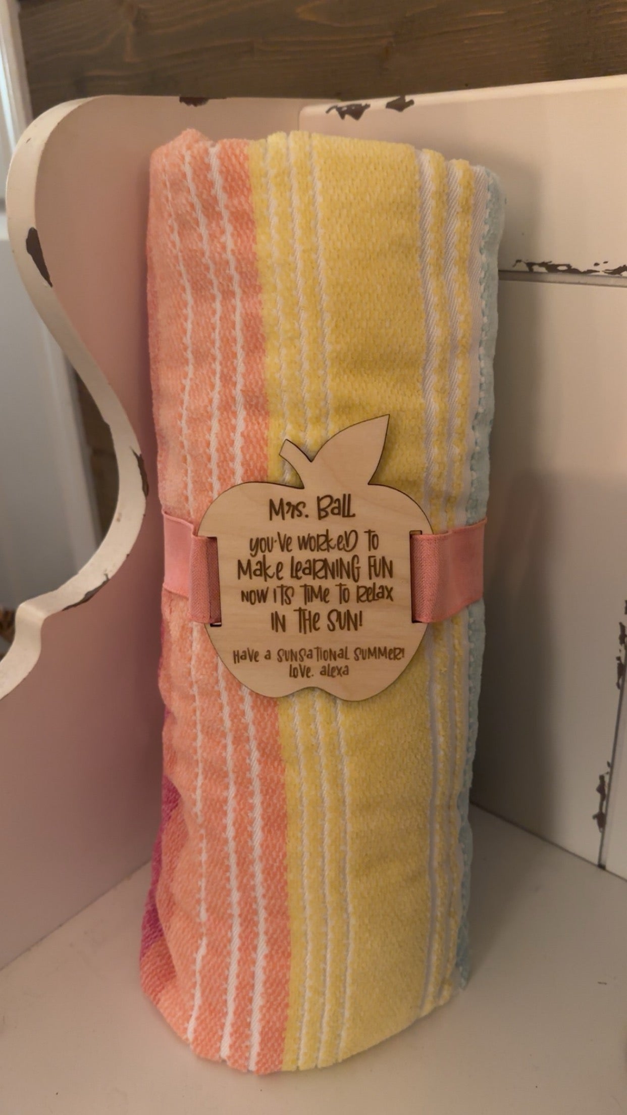 Towel Gift Tag