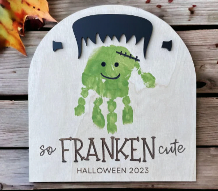 Halloween Handprint/Footprint Sign