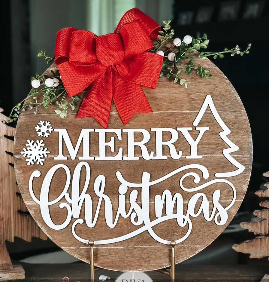 DIY Christmas Door Hanger