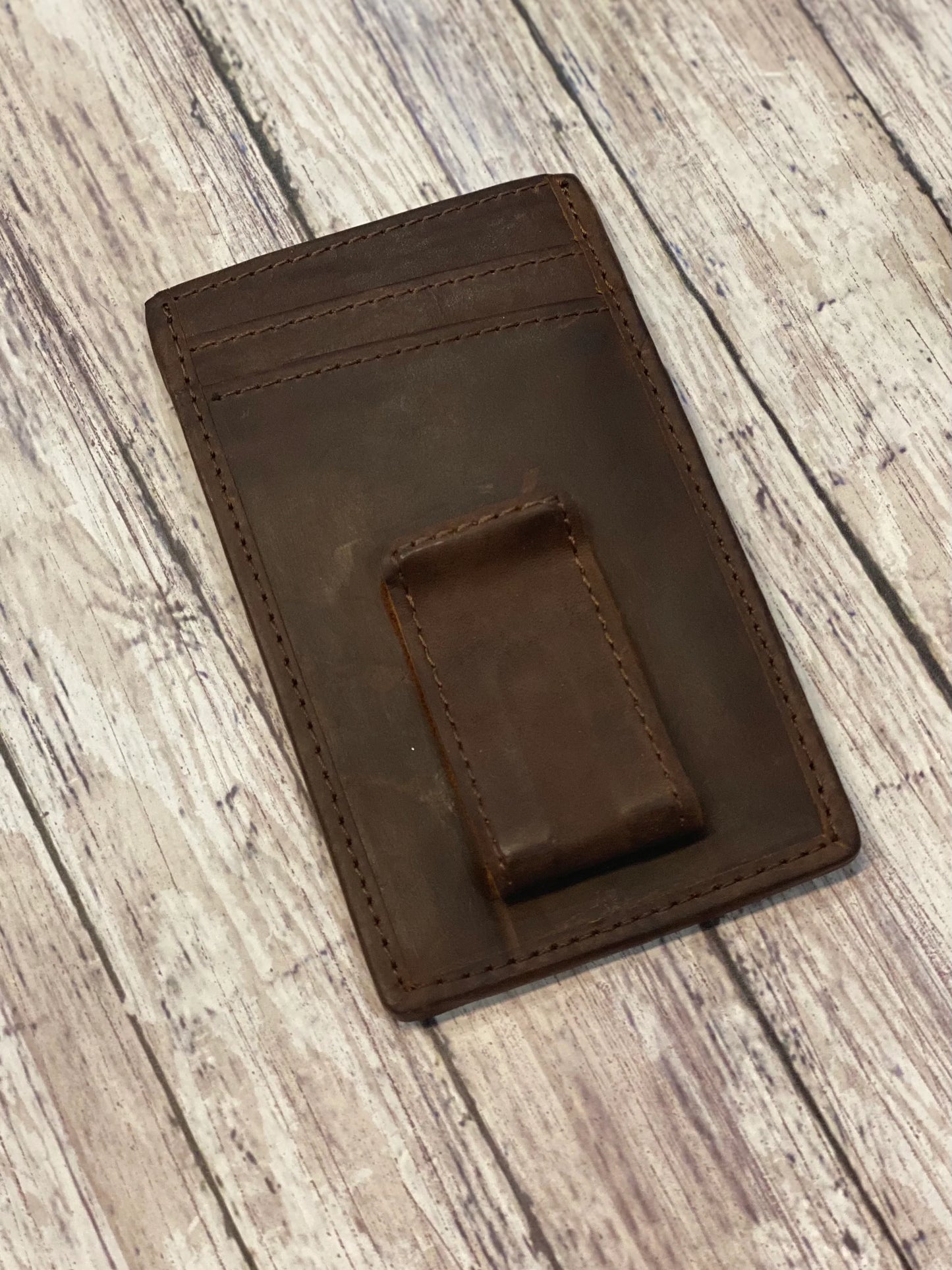 Leather Money Clip