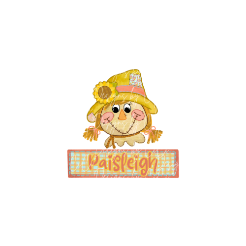 Personalized Girl Scarecrow