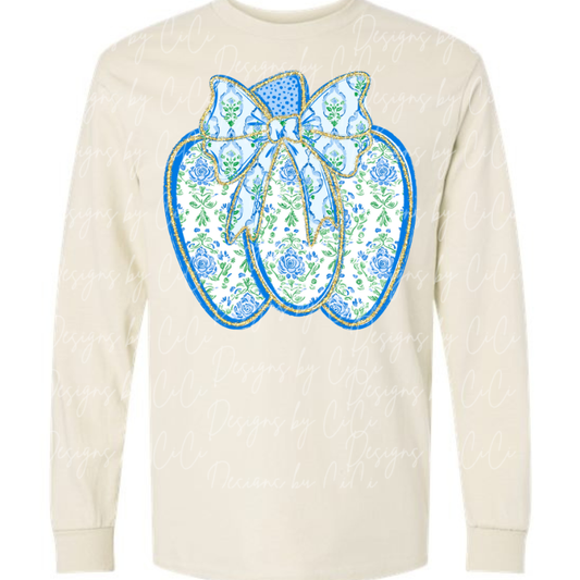 Blue Chic Pumpkin