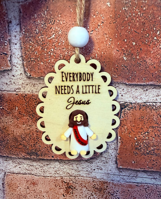 Everyone Needs a Little Jesus charm