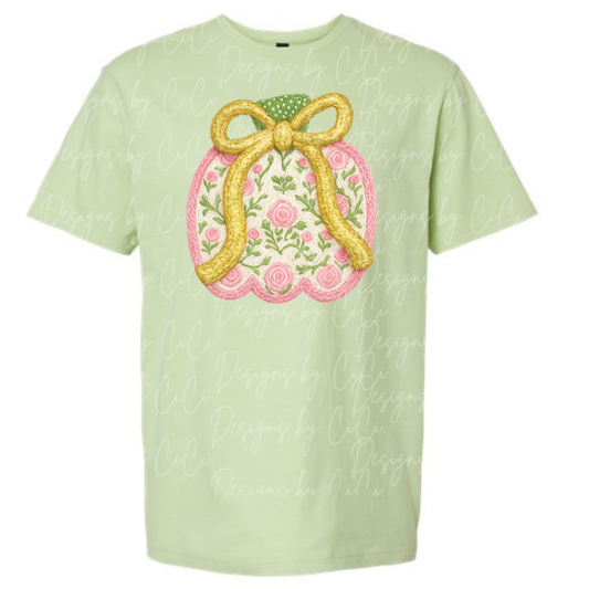Pink& Green Chic Pumpkin