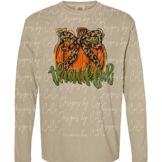 "Threaded" Thankful Pumpkin Tee