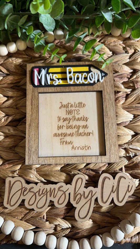 Post It Note Holder