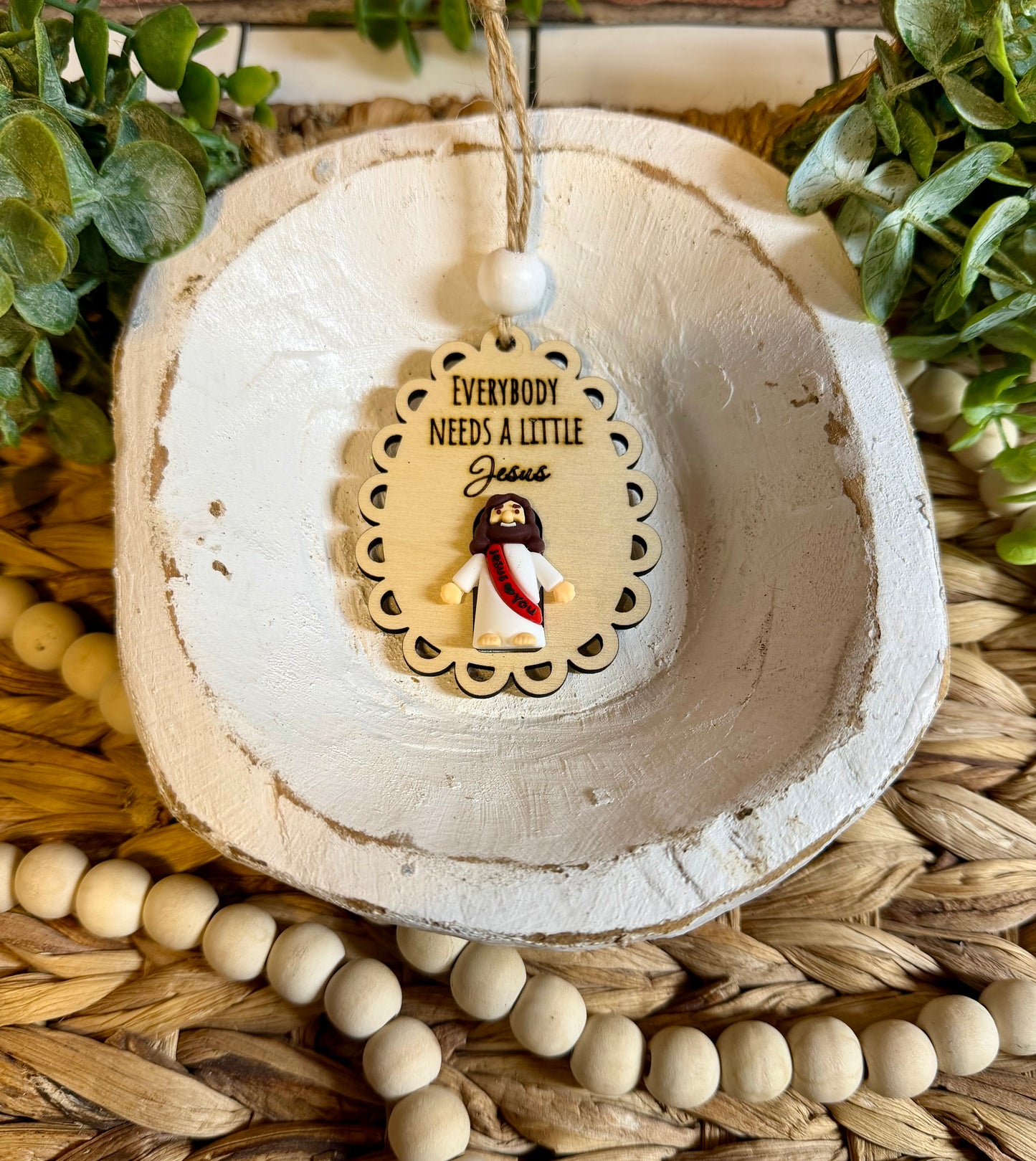 Everyone Needs a Little Jesus charm