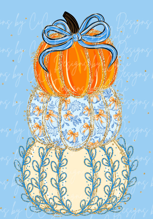 Stacked Coquette Pumpkins