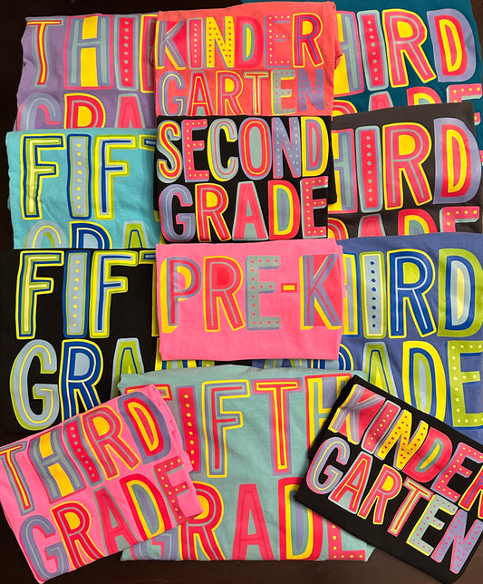 Custom Marquee Font Shirts