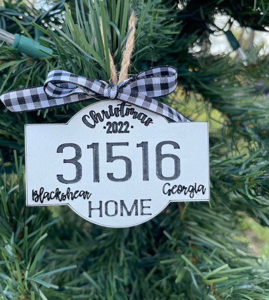 Zip Code Ornament