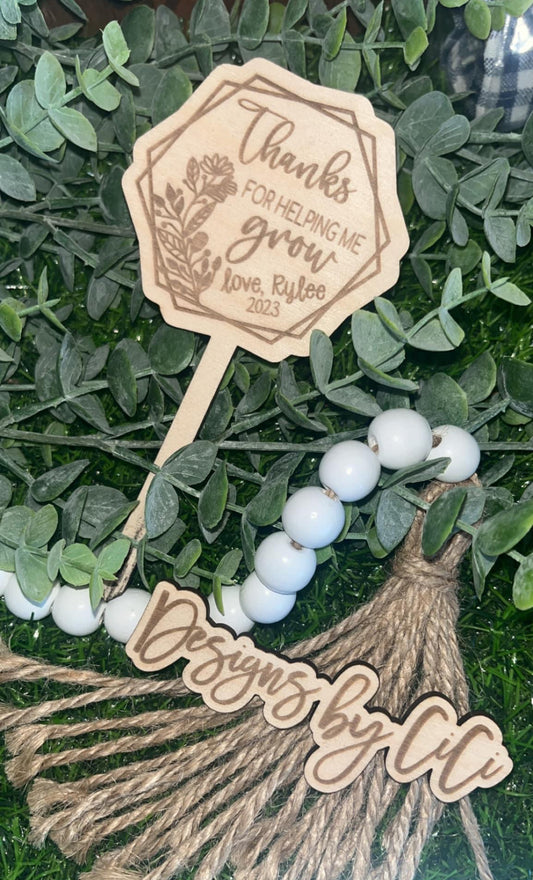 Personalized Plant Stake