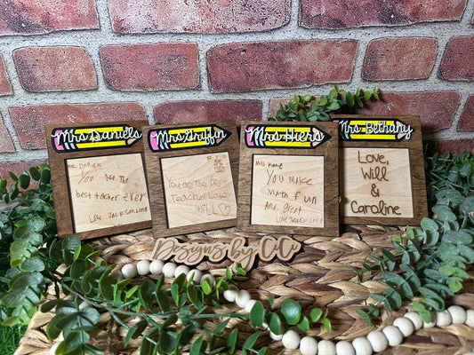 Personalized Post It Note Holders