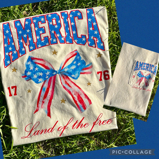 America Tee, Coquette Style