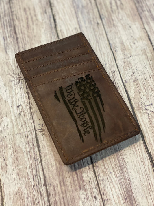 Leather Money Clip
