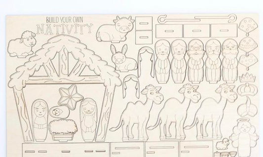 Build Your Own Nativity Kit - A Fun Christmas Craft for Kids
