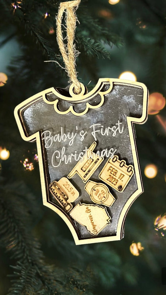 Baby's First Christmas Shaker Ornament