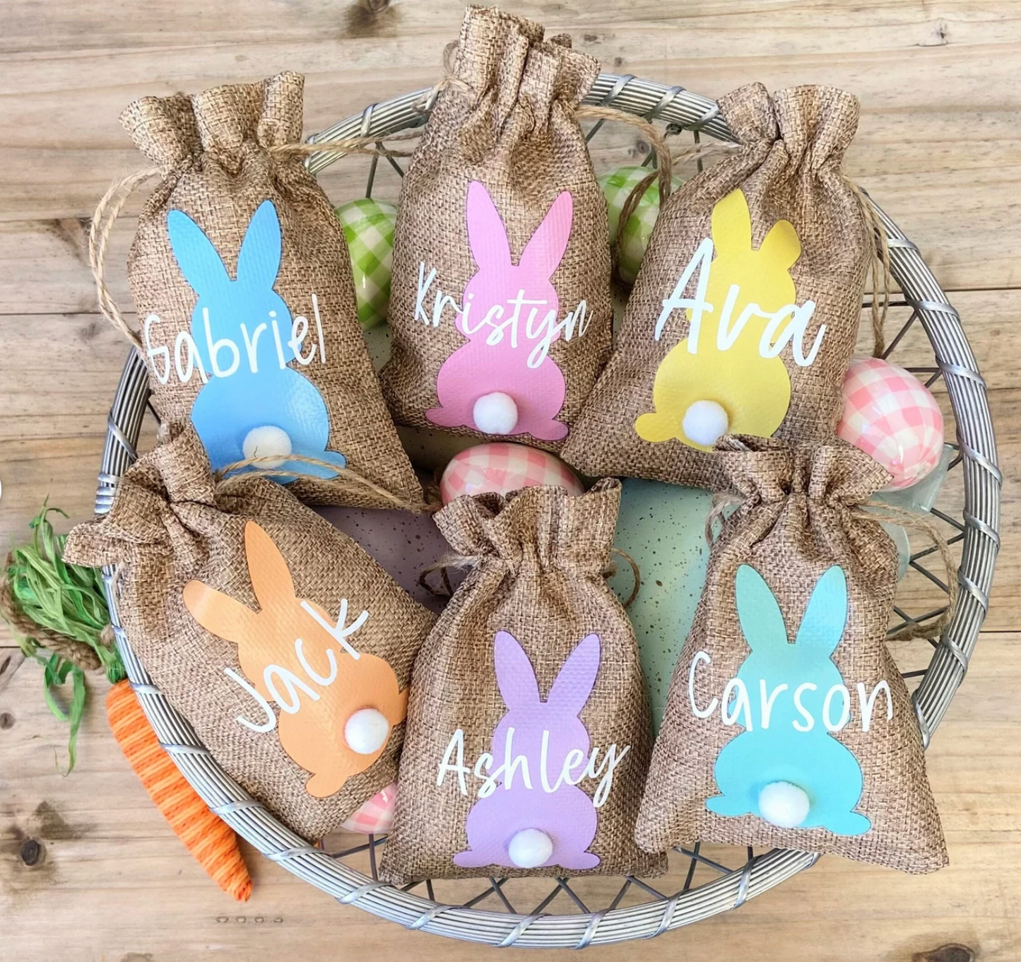 Personalized Easter Themed Tic-Tac-Toe Game