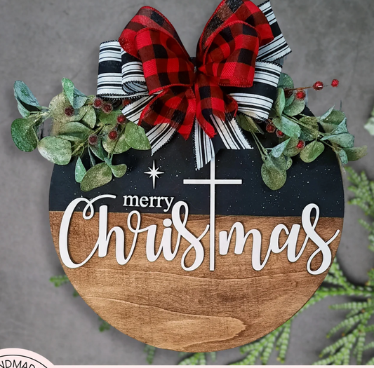 DIY Christmas Door Hanger
